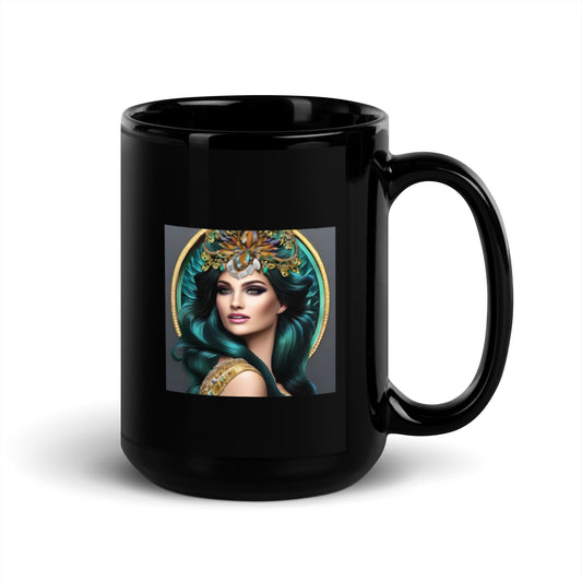 Fair Maiden Black Coffee Mug