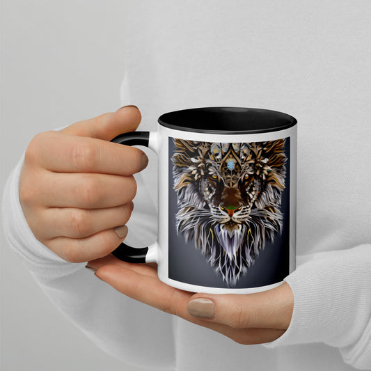 Lion Mug with Color Inside
