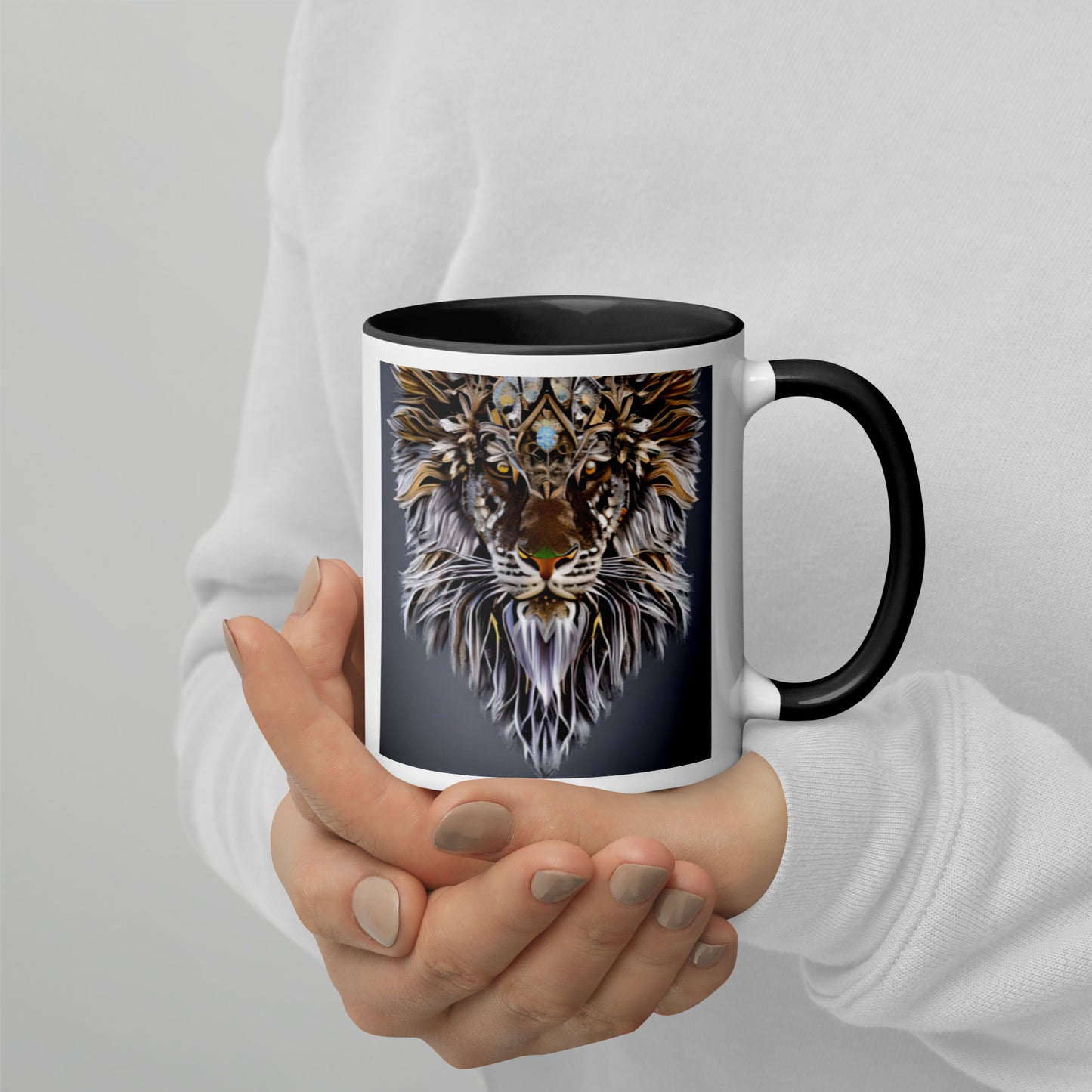 Lion Mug with Color Inside