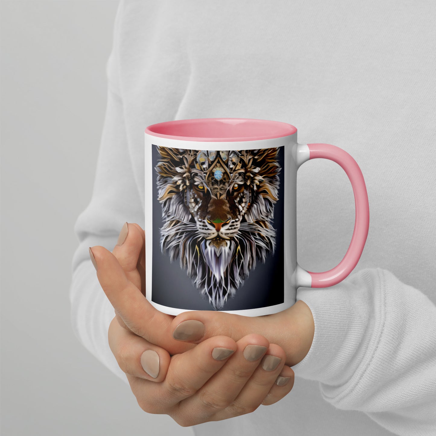 Lion Mug with Color Inside